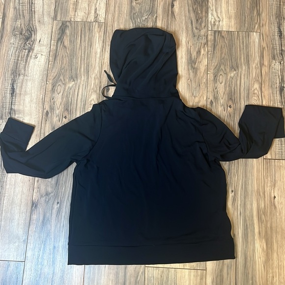 Cozy Earth Bamboo Blend Hoodie Sweatshirt Black Large Sustainable Loungewear - Picture 10 of 10